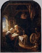 Gerard Dou Reading the Bible Spain oil painting artist